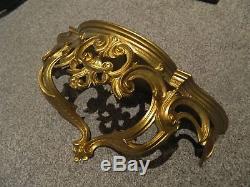 Ornate Wall Sconce Shelf Gold in Color