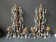 PAIR Vintage ITALIAN ITALY Gold Gilt CANDELABRAS Lights Antique WALL Sconces