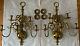 PAIR Virginia Metalcrafters Brass Wall Sconces Candelabra Colonial Williamsburg