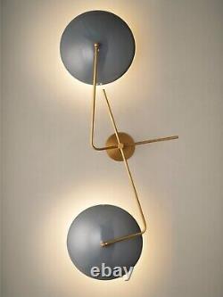 PIANETA WALL SCONCE LAMP Mid Century Brass Italian Modern Wall Lamp