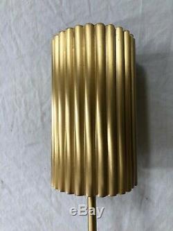 Pair CB2 Fluted Gold Wall Sconce One NIB/One New Other