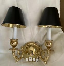 Pair Solid Brass French Bouillotte Wall Sconce Sconces Lamp More Available