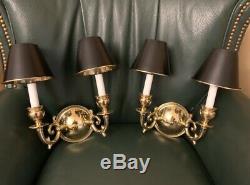 Pair Solid Brass French Bouillotte Wall Sconce Sconces Lamp More Available