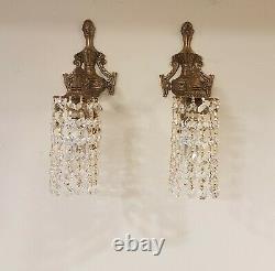 Pair Vintage French Style Single Arm Wall Lights / Down Lights X 4 Available
