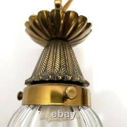 Pair Vintage Vanity Pendant Light Gold Brass Hanging Wall Sconce Lamp Fixture