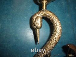 Pair of French Empire Swan wall sconces Chapman