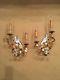 Pair of Maison Bagues Style Crystal Parrot Lighted Wall Sconces