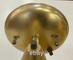 Pair of Mid Century Brass Cone Wall Sconces