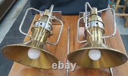 Pair of Mid Century Modern Large Adjustable Wall Sconces