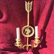 Pair of Vintage Sherle Wagner 24kt Gold Plated Electrified Wall Sconces