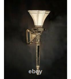 Palace of Versailles 11 inch Gold and Glazed Mirror Wall Sconce Wall Light