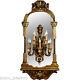 Palatial Mirrored Wall Sconce Gold Finish Traditional Classic Style Ships Free