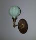 Period Gas Sconces c1903 Bronze Antique Vintage Wall Welsbach shade. Mint