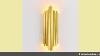 Postmodern Luxury Gold Wall Lamp Metal Pipe Creative Wall Sconce For L