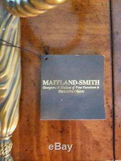 Pr Maitland Smith Brass Neoclassical Wall Sconces Lion Door Knocker Tassles 27