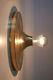RARE Mid Century BRASS WALL LAMP Sconce CEILING LIGHT by SÖLKEN, GERMANY Ø 28 cm