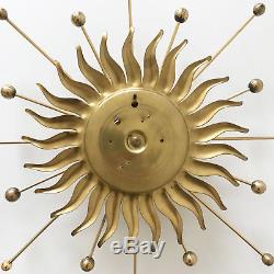 RARE Mid Century Modern SUNBEAM Sunburst ATOMIC Sputnik WALL LAMP Sconce 1960s