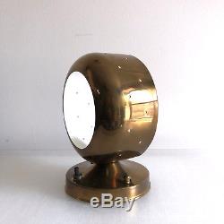 Rare 1950s John C. Virden Perforated Brass & Glass Wall Sconce Hollywood Moderne