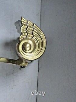 Rare Antique Art-Deco Sterling Bronze New York Picture / Art-Light Wall Sconce