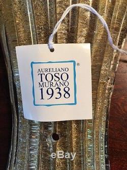 Rare Beautiful Aureliano Toso Murano 1938 Glass Wall Sconce/shade. Made In Italy