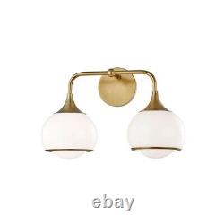 Reese-2-Light Wall Sconce in Style-16.75 Inches Wide by 11.25 Inches High Aged