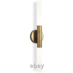 Regina Andrew Detroit 15-1198NB OPEN BOX Wick Hilo Wall Sconce Natural Brass