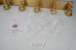 SEE NOTES Yaohong 6 Bulb Bathroom Vanity Wall Sconce Light Gold W Clear Glass