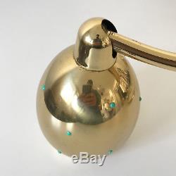 SET of THREE Mid Century ARTICULATED Brass WALL LAMPS Sconces STILNOVO Arteluce