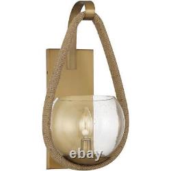 Savoy House Lighting 9-1826-1-320 Ashe Wall Sconce Warm Brass and Rope