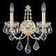 Schonbek 1702 Century 2 Light Wall Sconce, French Gold with Clear Heritage Crystal