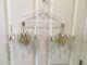 Schonbek Gold Brass And Crystal Wall Sconces