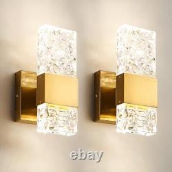 Sconces Wall Lighting Crystal Wall Sconces Set of Two 1-light-2 PACK Gold