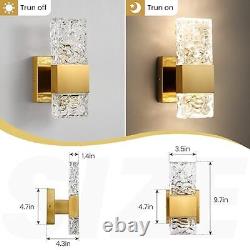 Sconces Wall Lighting Crystal Wall Sconces Set of Two 1-light-2 PACK Gold