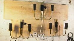 Set 3 Wall Sconces ARLUS Royere Modernist Brass Mid Century Gilded Guariche