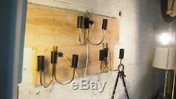 Set 3 Wall Sconces ARLUS Royere Modernist Brass Mid Century Gilded Guariche