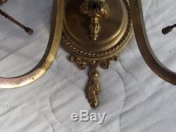 Set Of 4 French Wall Sconces In Brass