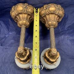 Set of four 4 quality antique wall sconces with Dark Gracian gold finish 106D