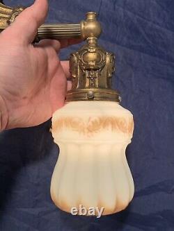 Set of four 4 quality antique wall sconces with Dark Gracian gold finish 106D