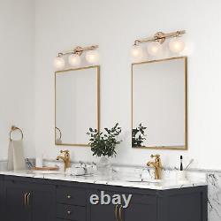 Siya Modern Gold Bathroom Vanity Light 3-light Wall Sconces Matte Rose Gold L23