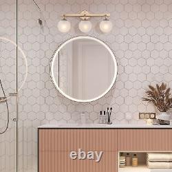 Siya Modern Gold Bathroom Vanity Light 3-light Wall Sconces Matte Rose Gold L23