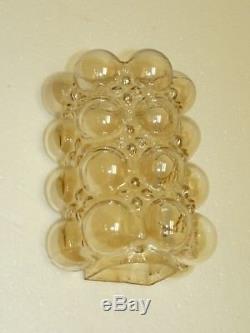 Spare Glass f. Bubble glass wall sconce, H. Tynell for Limburg, mid cent, amber