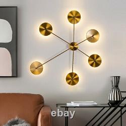 Sputnik Wall Sconce Lamp Modern LED Metal Wall Light Living Room Decor Golden