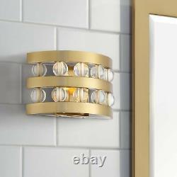 Stiffel Artyom 7 3/4 High Gold and Crystal Wall Sconce
