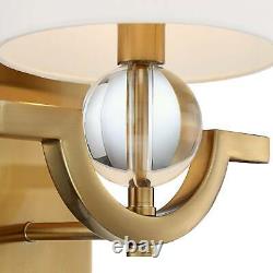 Stiffel Rainey 11 3/4H Gold and Crystal Wall Sconce