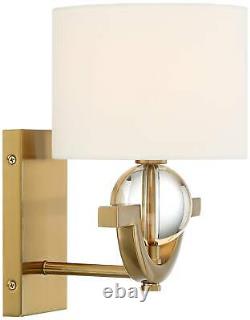 Stiffel Rainey 11 3/4H Gold and Crystal Wall Sconce