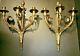 Stunning Pair of Bronze Wall Sconces French Louis XVI Style