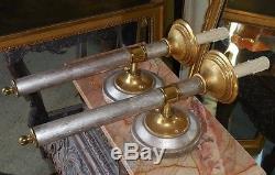 Superb Pair of Designer Silver & Yellow Gold Wall Sconces