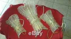 TRIS Appliques murano oro anni70 Tris of vintage wall gold sconces 70 years old