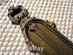 Tiffany Antique Solid Bronze Gothic Church Wall Sconce Victorian Candle Holder
