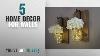 Top 10 Home Decor For Walls 2018 Rustic Hanging Mason Jar Sconces With Led Fairy Lights Mason